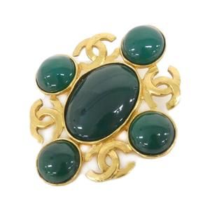 CHANEL Green Brooch